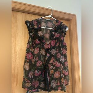 NWOT Sundance Medium Floral Top